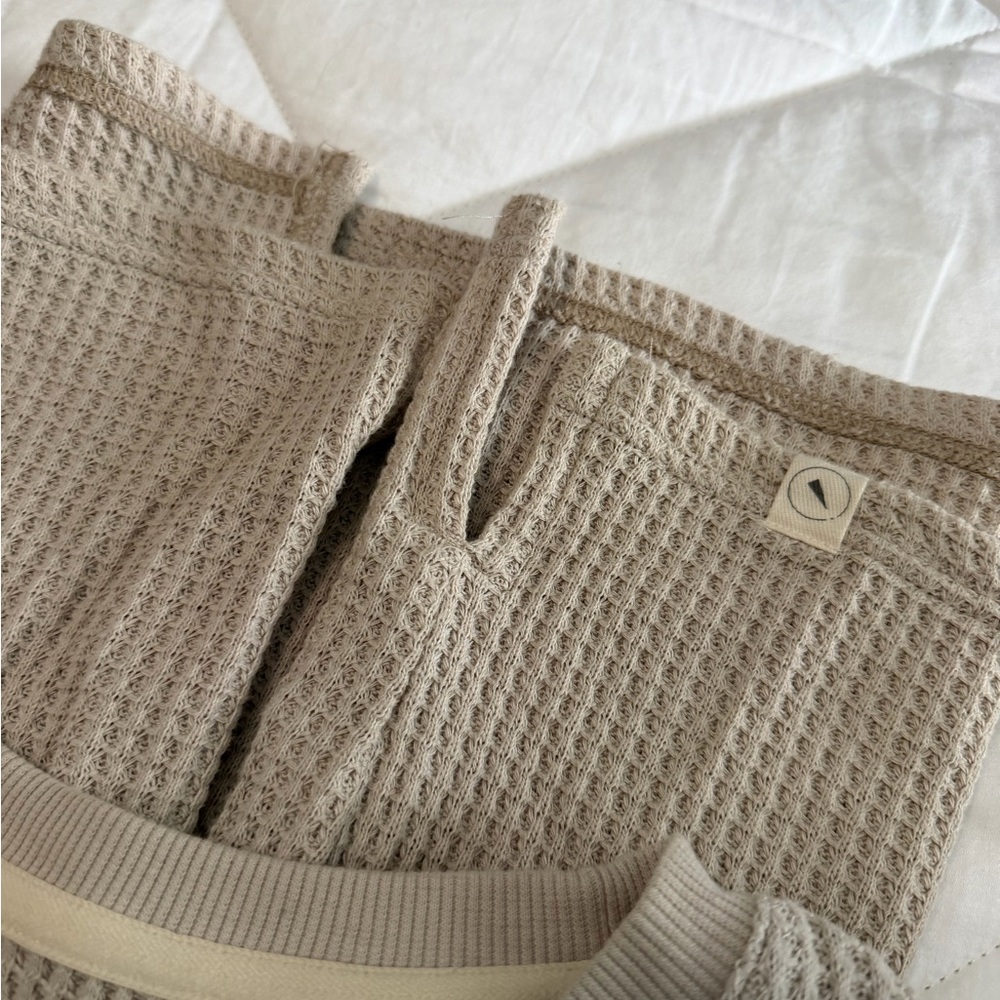 Men’s UpWest Cream Waffle Knit Top